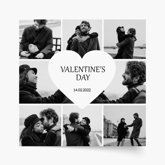 Plagát, Valentínska koláž, 30x30
