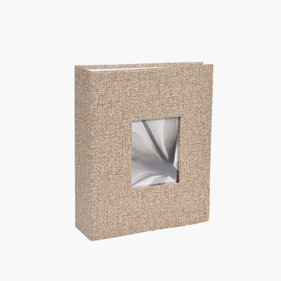 Fotoalbum Bežový album s okienkom 304 fotografií, 10x15 cm