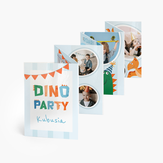 Leporelo z fotografií, Kolekcia Party - Dinosaury