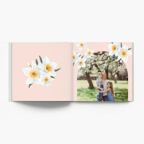 Flowers for you fotokniha, 30x30 cm