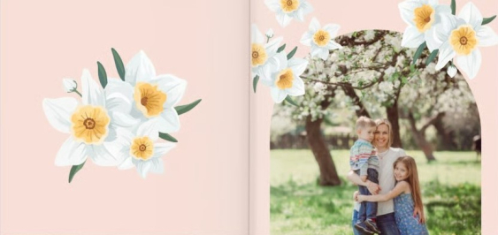 Flowers for you fotokniha, 20x20 cm