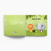 Personalizovaná rozprávka Výlet do ZOO fotokniha, 20x20 cm