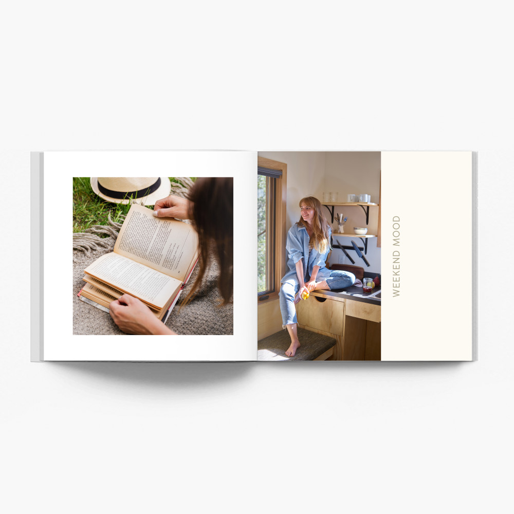 Víkendový výlet instabook, mini fotokniha, 15x15 cm