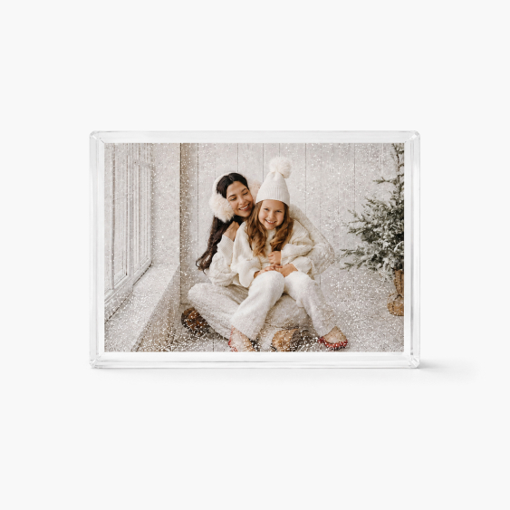 Fotorámček Vodný fotorámik so snehom, 10x15 cm